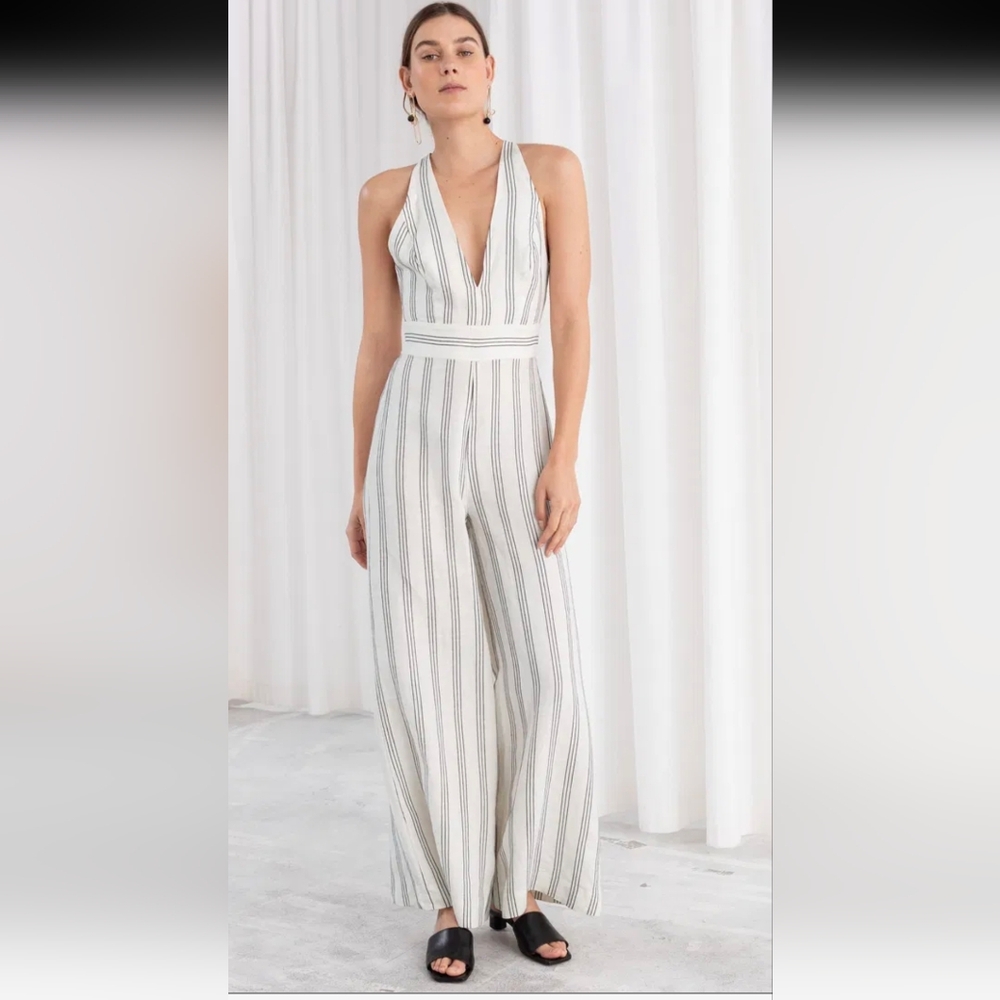 & Other Stories Linen Jumpsuit